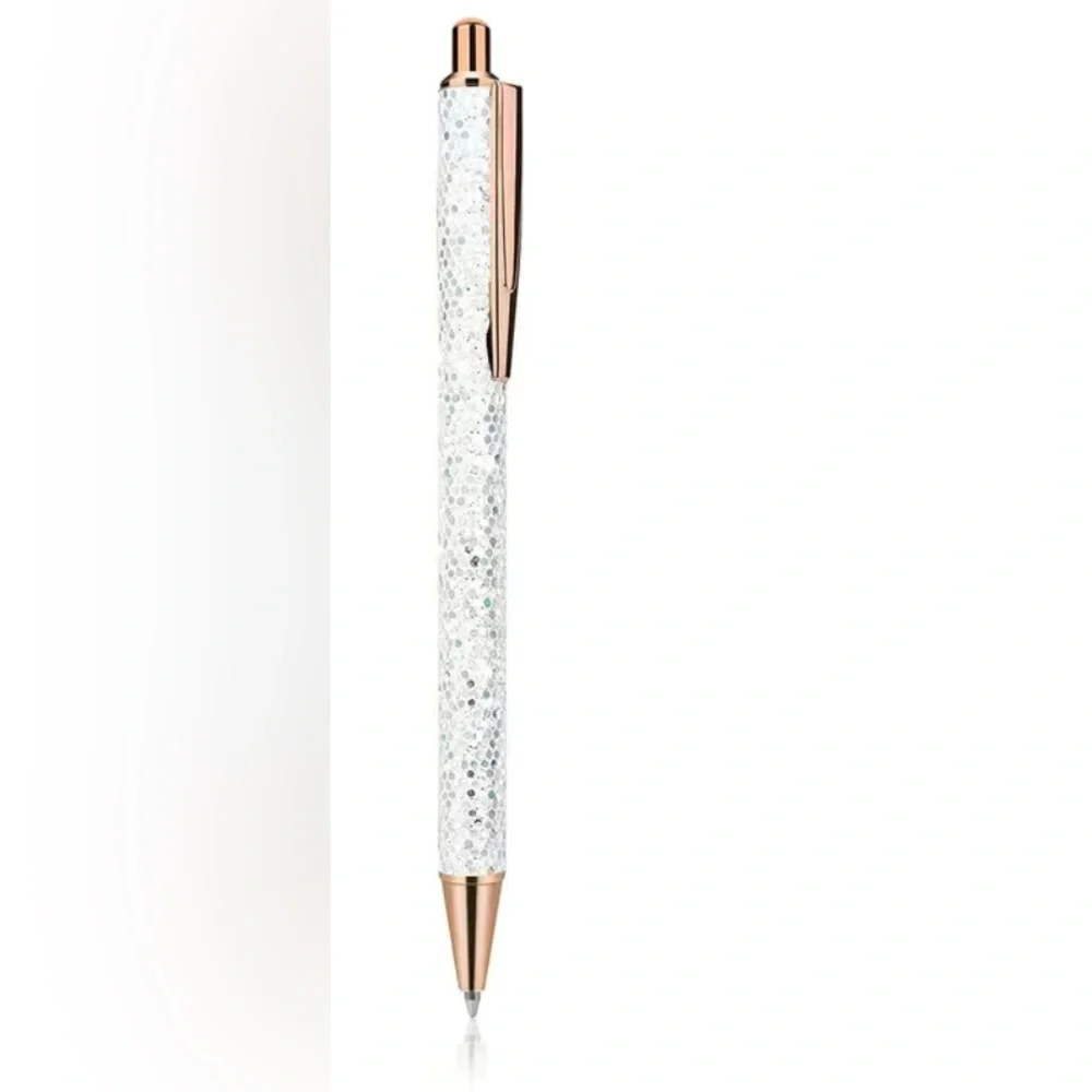 🍒🍒 Sparkly Silver Metal Pen